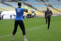 Martn Silva no aquecimento