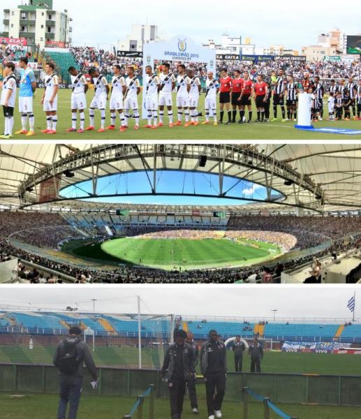 Diferenas de temperatura e sensao trmica foram acentuadas entre os trs jogos do Vasco s 11h