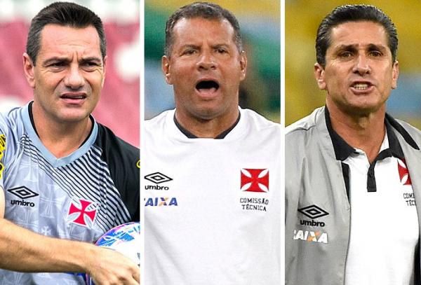 Doriva, Roth e Jorginho: os trs tcnicos do Vasco no ano