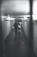 Pel, com a camisa n 1000 do Vasco, no tnel do Maracan