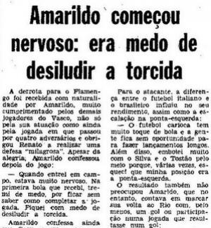 O Possesso passou pelo Vasco