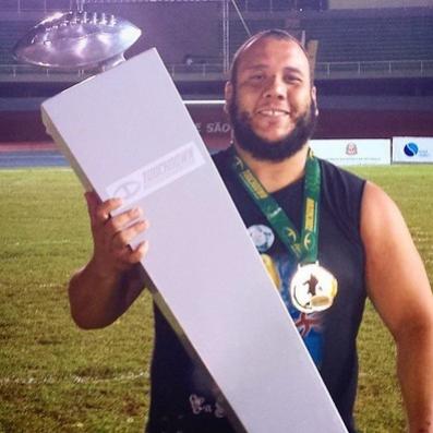 Vinicius Soares foi campeo do Torneio Touchdown em 2014 pelo Vasco Patriotas