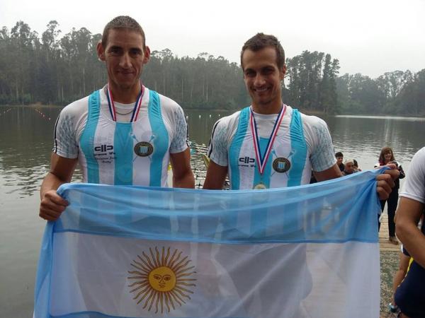 Ariel Surez e Cristian Rosso, ouro no Double Skiff Snior