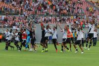 Jogadores comemoram ttulo
