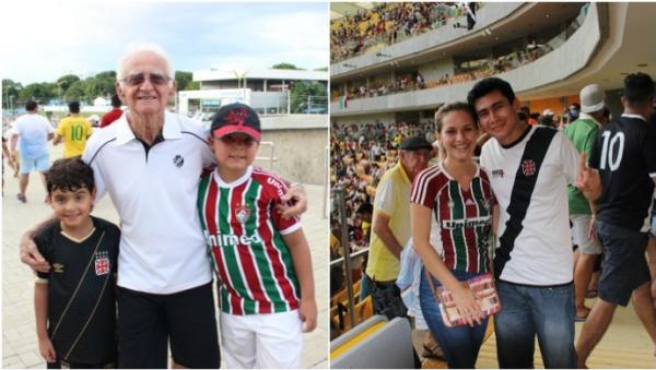 Familiares torcem por suas equipes