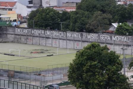 Frase pintada em São Januário