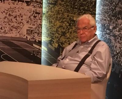 Eurico, durante gravao do 