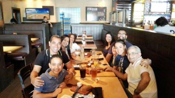 Zinho comemorou o ttulo estadual com a famlia