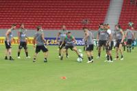 Aquecimento dos jogadores