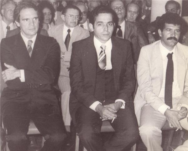 Pedro Valente com Eurico Miranda