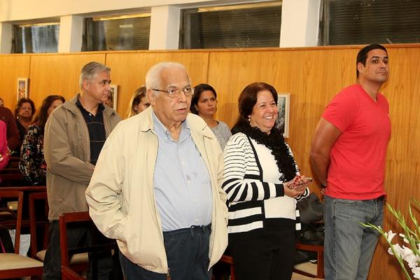 Presidente Eurico Miranda ao lado de sua esposa Sylvia Miranda e seu filho Alvaro Miranda