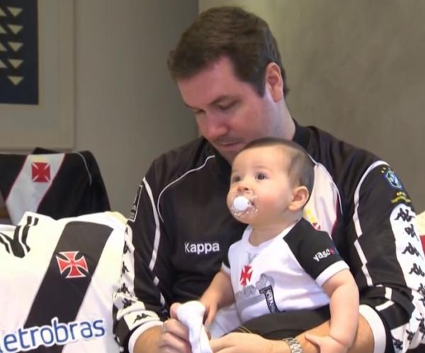 Aos sete meses, Gabriel nunca viu o Vasco perder