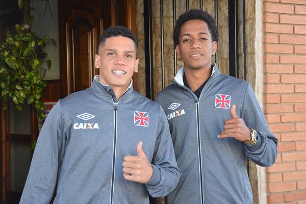 Paulinho e Miranda na chegada a Guaxup