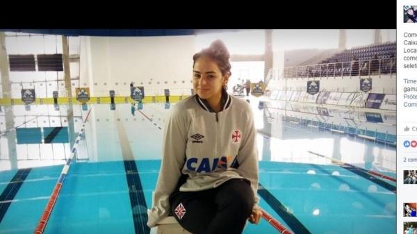 Camille  para-atleta da natao