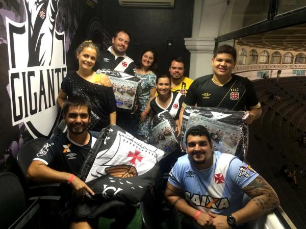 Gigantes assistiram ao jogo no camarote