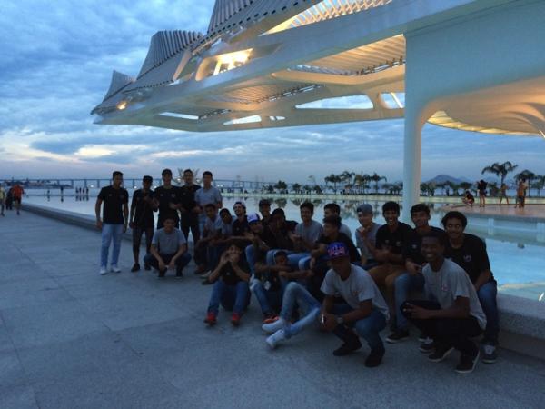 Atletas se divertiram em mais uma experincia do projeto Colina Cultural