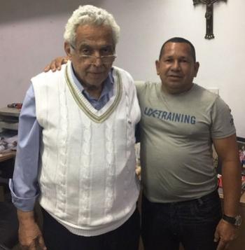 Eurico Miranda e Renato Machado, o Lobinho, presidentes do Vasco e Vasco-AC
