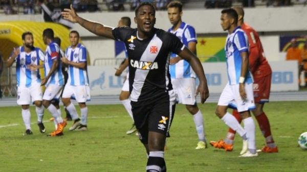 Thalles, na derrota do Vasco para o Paysandu na Srie B no Mangueiro