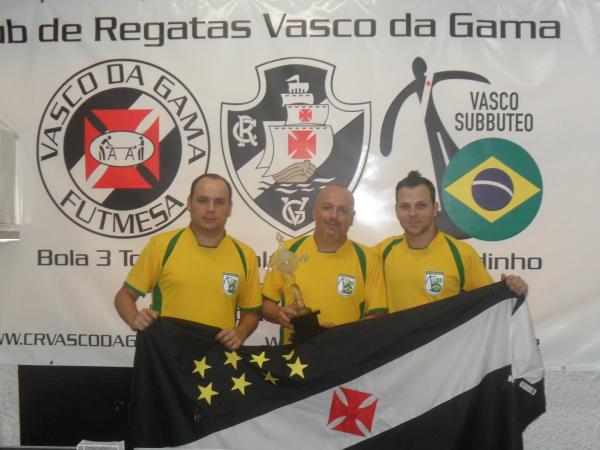 Vascanos campees em 2011 pelo Brasil. Marcelo Lages, Toninho e Igor Monteiro.