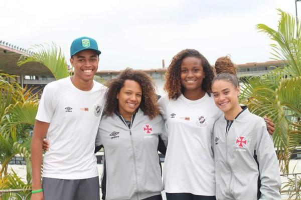 Breno Mateus, Fernanda Cerqueira, Maria Vitria e Emelly Nicole