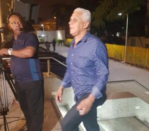 Roberto Dinamite no velrio do Capita