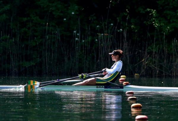 Fabiana Beltrame em Bled, na Eslovnia, onde conquistou o 1 ouro em Mundiais