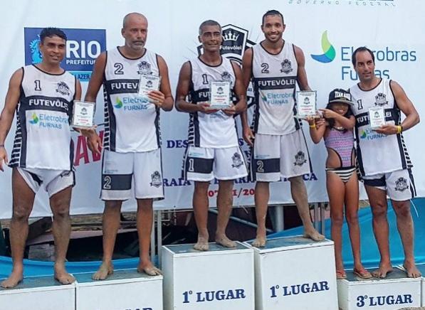 Alex Dias/Joo Luis em segundo lugar, Romrio/guia em 1 e Edmundo ao lado da filha de guia. O parceiro dele, Rafael, foi embora antes da premiao