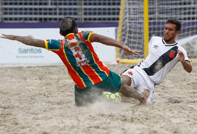 Campeonato Brasileiro de Clubes de Beach Soccer 2017 - Santos - Brasil -  06/01/2017 - 2º dia dos jogos, Sampaio Correa x Sport Recife - Foto:  Marcello Zambrana/AGIF (via AP Stock Photo - Alamy