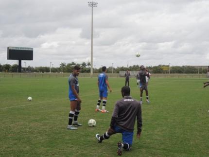 Vasco em treino deste sbado, em Fort Lauderdale