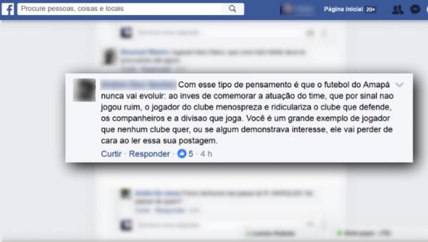 Torcedor diz que atacante  exemplo para nenhum time ter