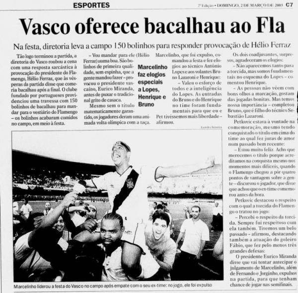 Jornal do Brasil - 02/03/2003