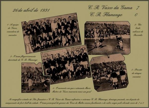 Fotos da goleada vascana, a maior da histria do confronto