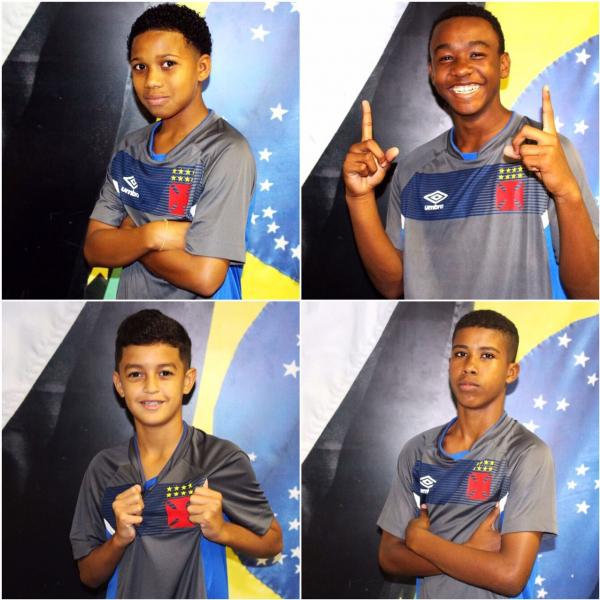 Leandrinho, Matheus, Leozinho e Andrey demonstram desenvoltura na frente das câmeras