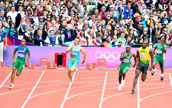 Aldemir Gomes correu na mesma bateria de Usain Bolt em 2012