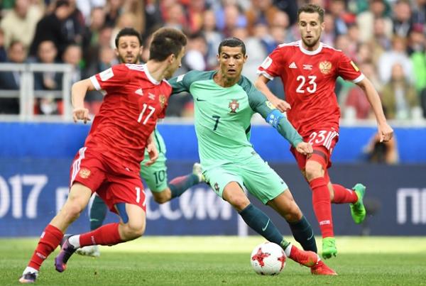 Cristiano Ronaldo em Portugal x Rússia