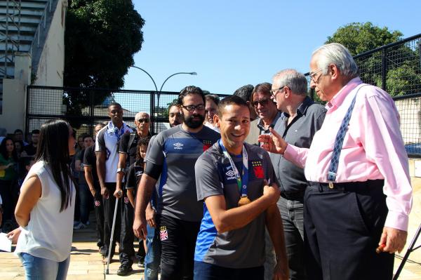 Eurico Miranda participou da cerimônia de 