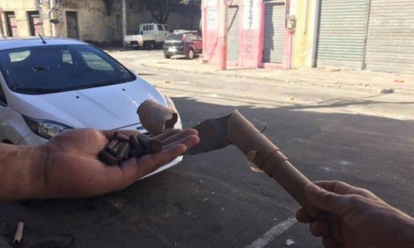 Rojão e cápsulas ficaram espalhados pelas ruas próximas a São Januário