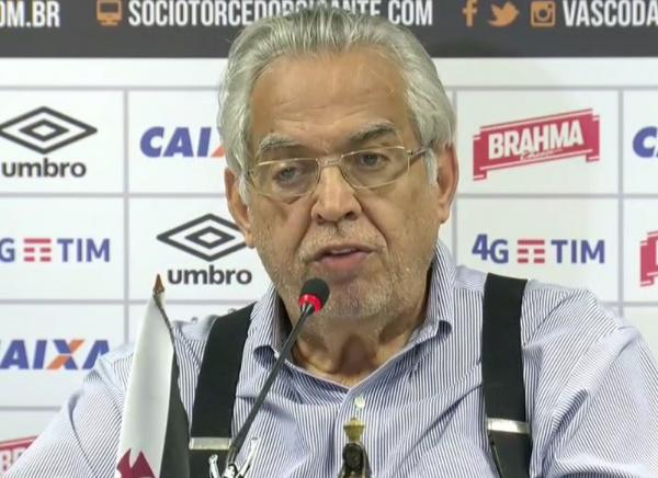 Eurico Miranda concedeu nova entrevista coletiva em São Januário nesta segunda-feira