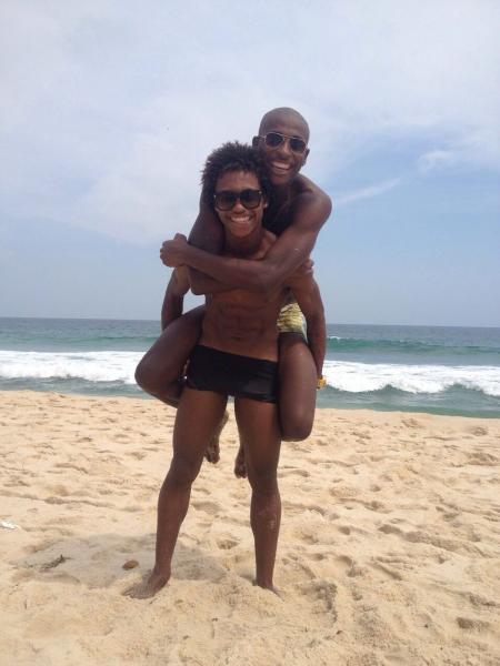 Paulo Vitor e Denilson se divertem em momento de folga