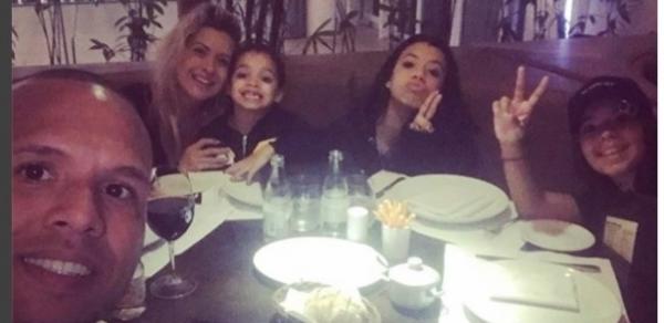 Luis Fabiano em família no Rio de Janeiro: apoio no período de tristeza com lesão