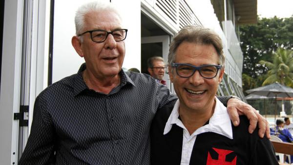 Candidato no Vasco, Fernando Horta (à esquerda) é presidente da Unidos da Tijuca