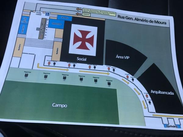 Entrada em São Januário terá mesa verificadora antes de o sócio ser encaminhado ao ginásio