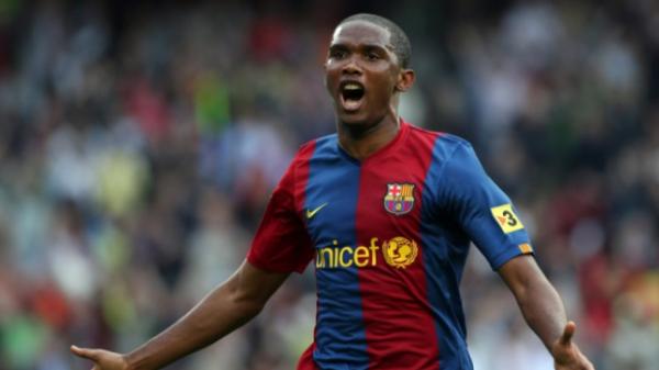 Samuel Eto'o, quando atuava no Barcelona