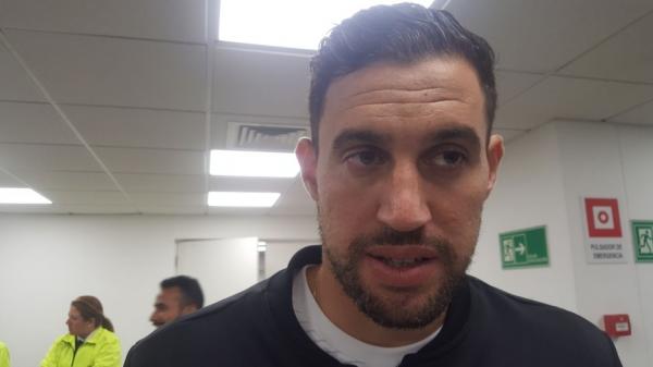 Martín Silva após o jogo contra a Universidad de Concepción