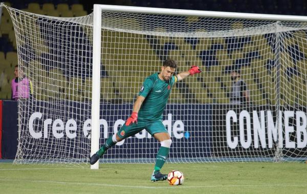 Martín Silva durante o jogo