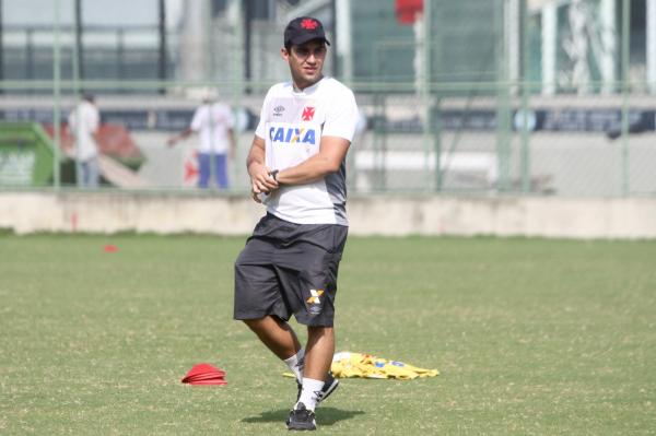 Celso Martins durante treinamento no Campo Anexo de São Januário