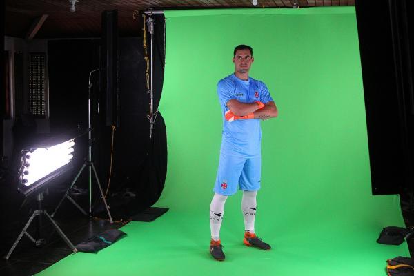 Martín Silva durante a gravação dos santinhos para escalação