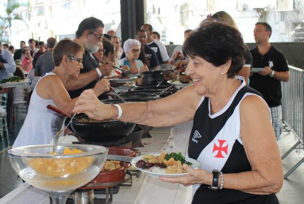 A tarde foi marcada por muita confraternização no Complexo Esportivo de São Januário
