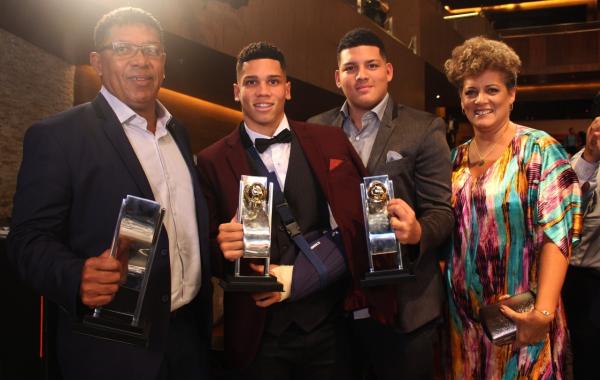 Paulinho festejou noite de gala com os familiares