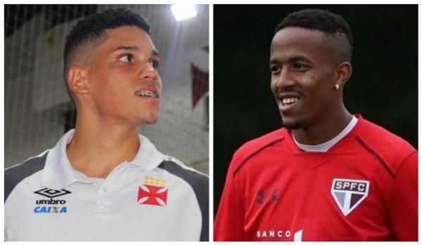 Vascaíno Paulinho tem 17 anos; já o são-paulino Militão tem 20